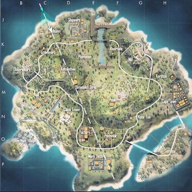 Mapa de Bermuda
