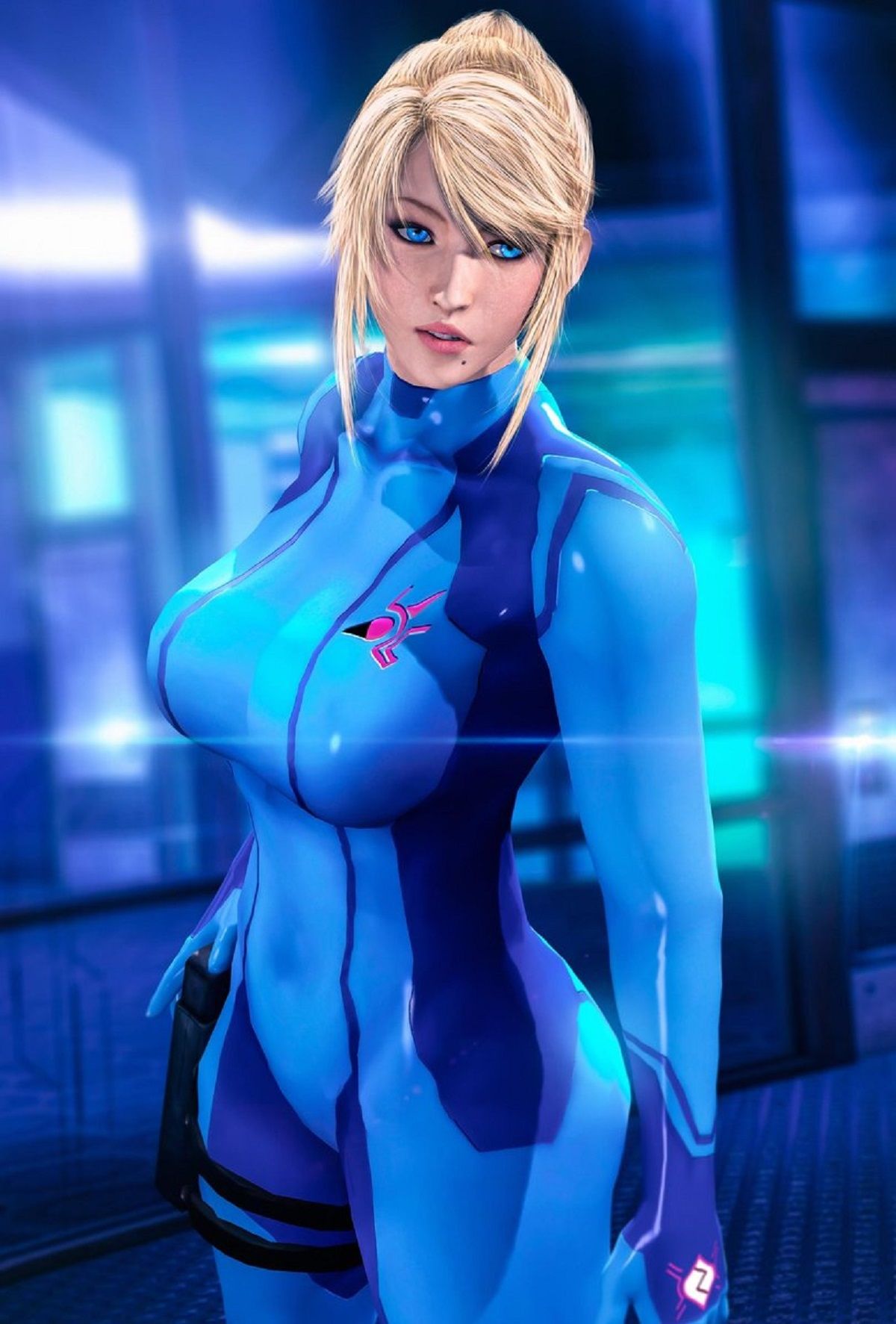 Este es el asombroso cosplay body paint de Samus Aran que revoluciona ...