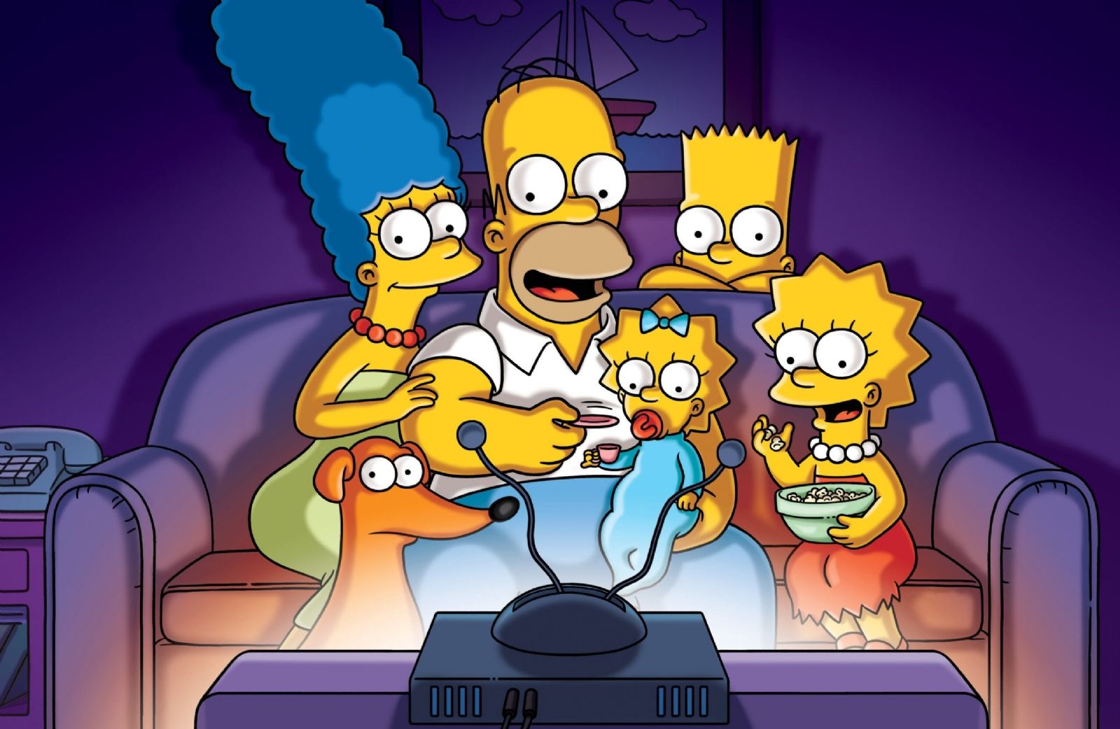 La personaje que recrearon con IA es la madre de la familia Simpson.
