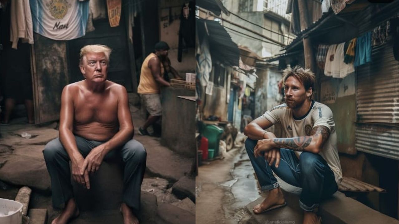 Donald Trump y Lionel Messi formaron parte del experimento.
