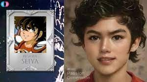 Así se vería Seiya con inteligencia artificial en la vida real.