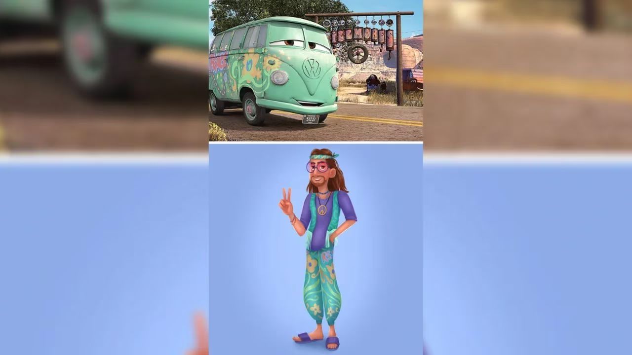 Así se vería Fillmore de Cars según una IA.