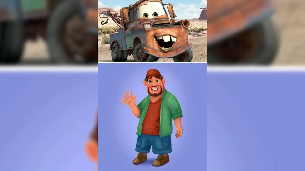 Así se vería Mate de Cars según una IA.