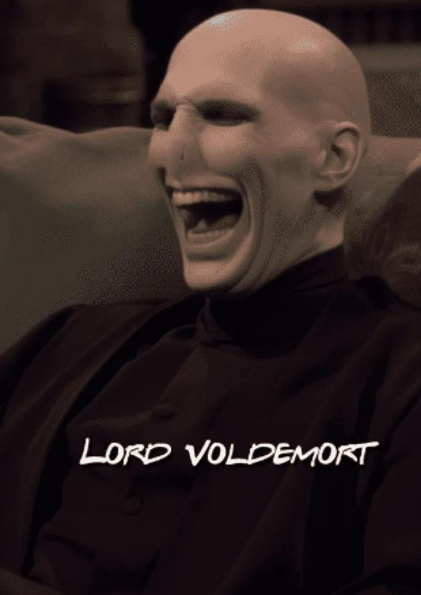Así se vería Voldemort de Harry Potter en la serie de Friend según una IA.