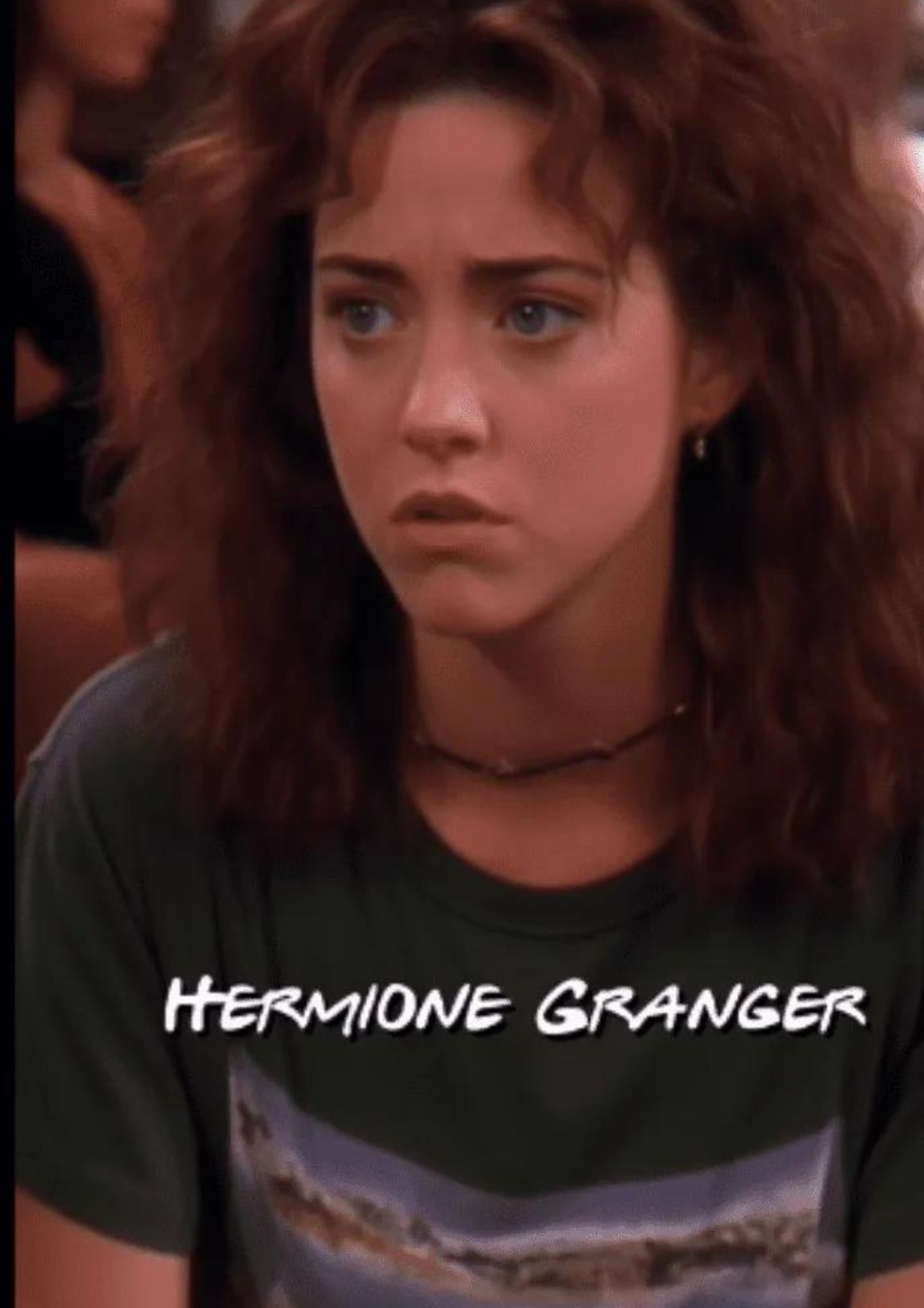 Así se vería Hermione de Harry Potter en la serie de Friend según una IA.