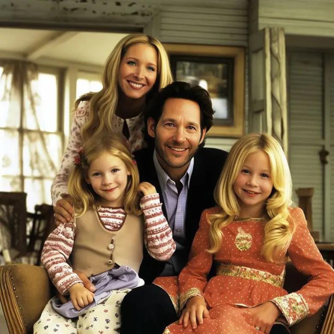 Así se verían las familias de los protagonistas de Friends según una IA.