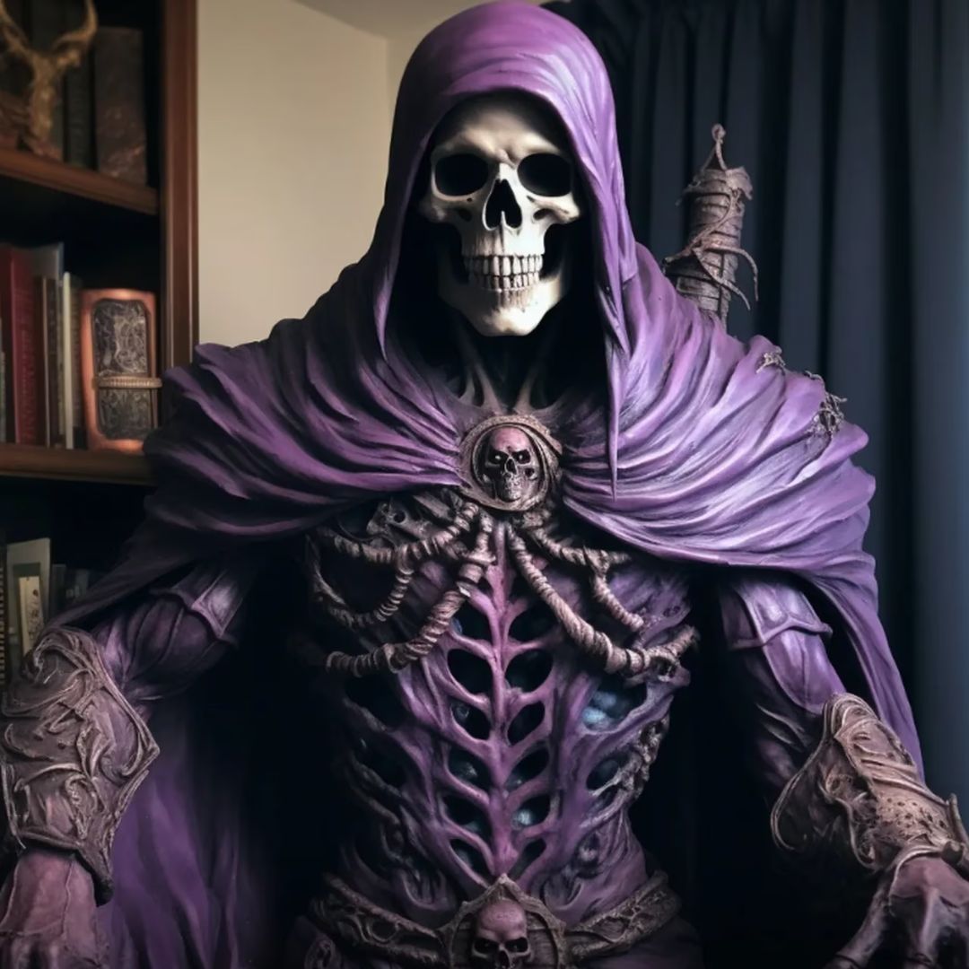 Así se vería Skeletor en la vida real, según la inteligencia artificial. 