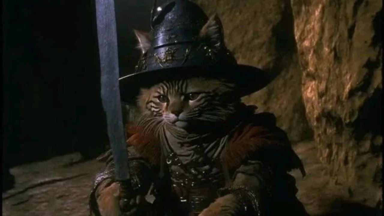 Así se vería el Gato con botas de Shrek según esta IA.