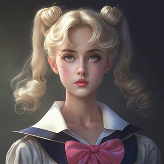 Así se vería Sailor Moon en la vida real según una IA.