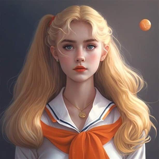Así se vería Sailor Moon en la vida real según una IA, esta vez sin su uniforme tradicional.
