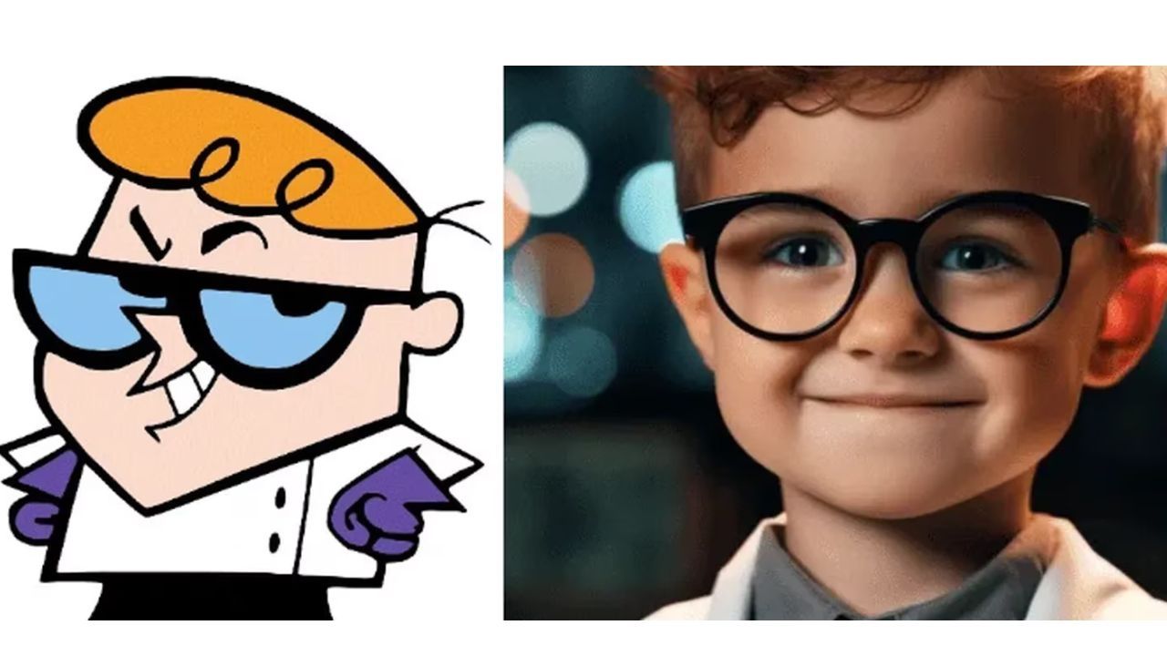 Así se vería Dexter, de El laboratorio de Dexter, en la vida real, según la inteligencia artificial.