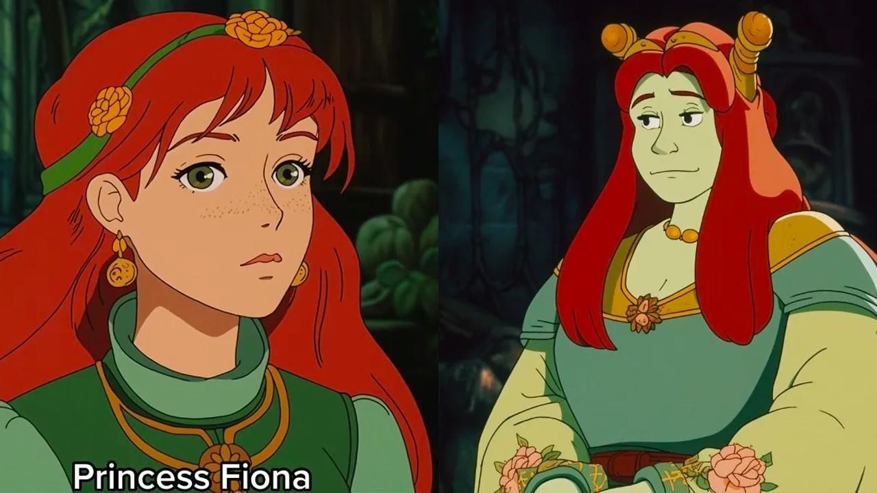 Así se vería Fiona según una IA en el mundo de Studio Ghibli.