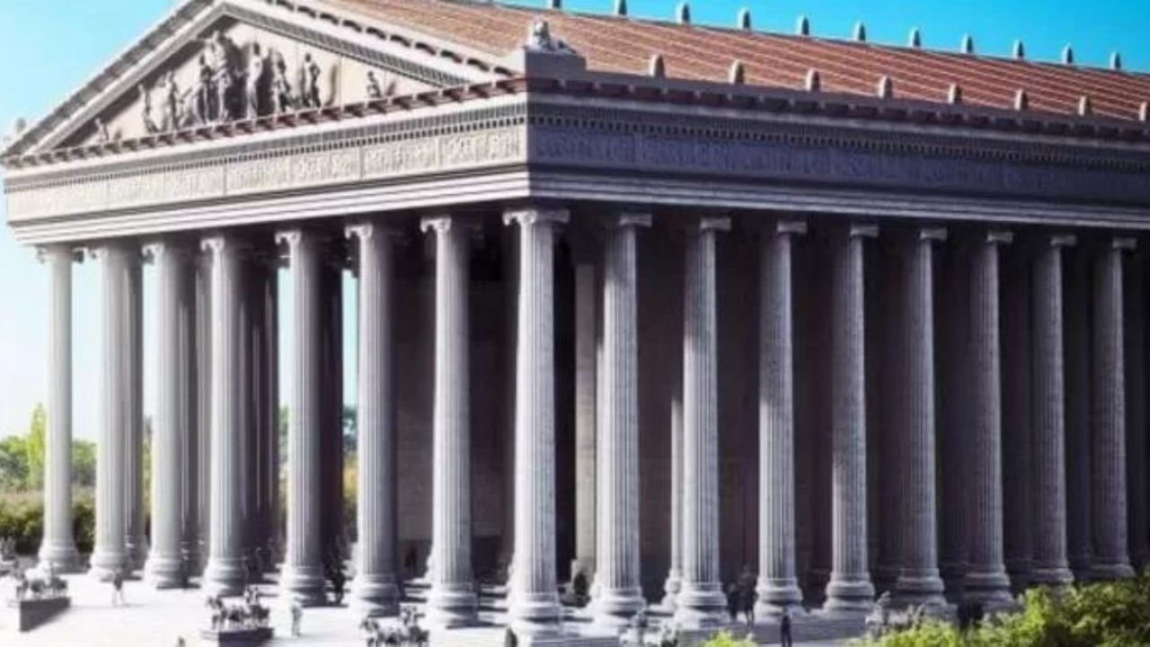 Asi se verían El templo de Artemisa en la antiguedad según la IA.