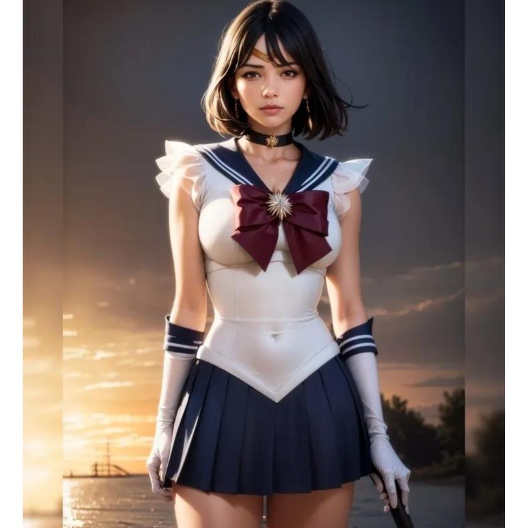 Así se vería Sailor Saturn en la vida real según esta IA.