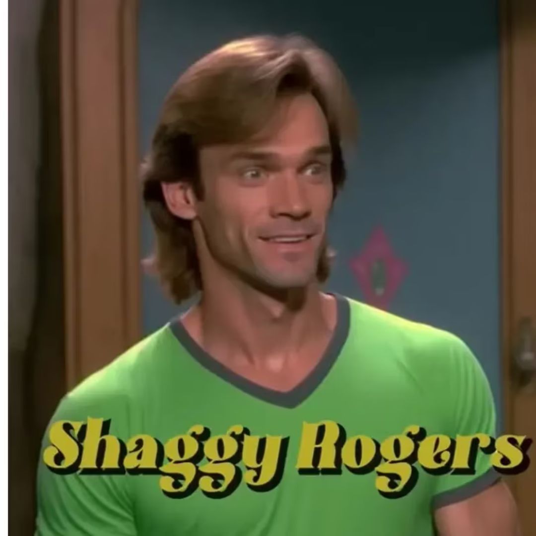 Así luciría Shaggi de Scooby Doo en la vida real según la IA.