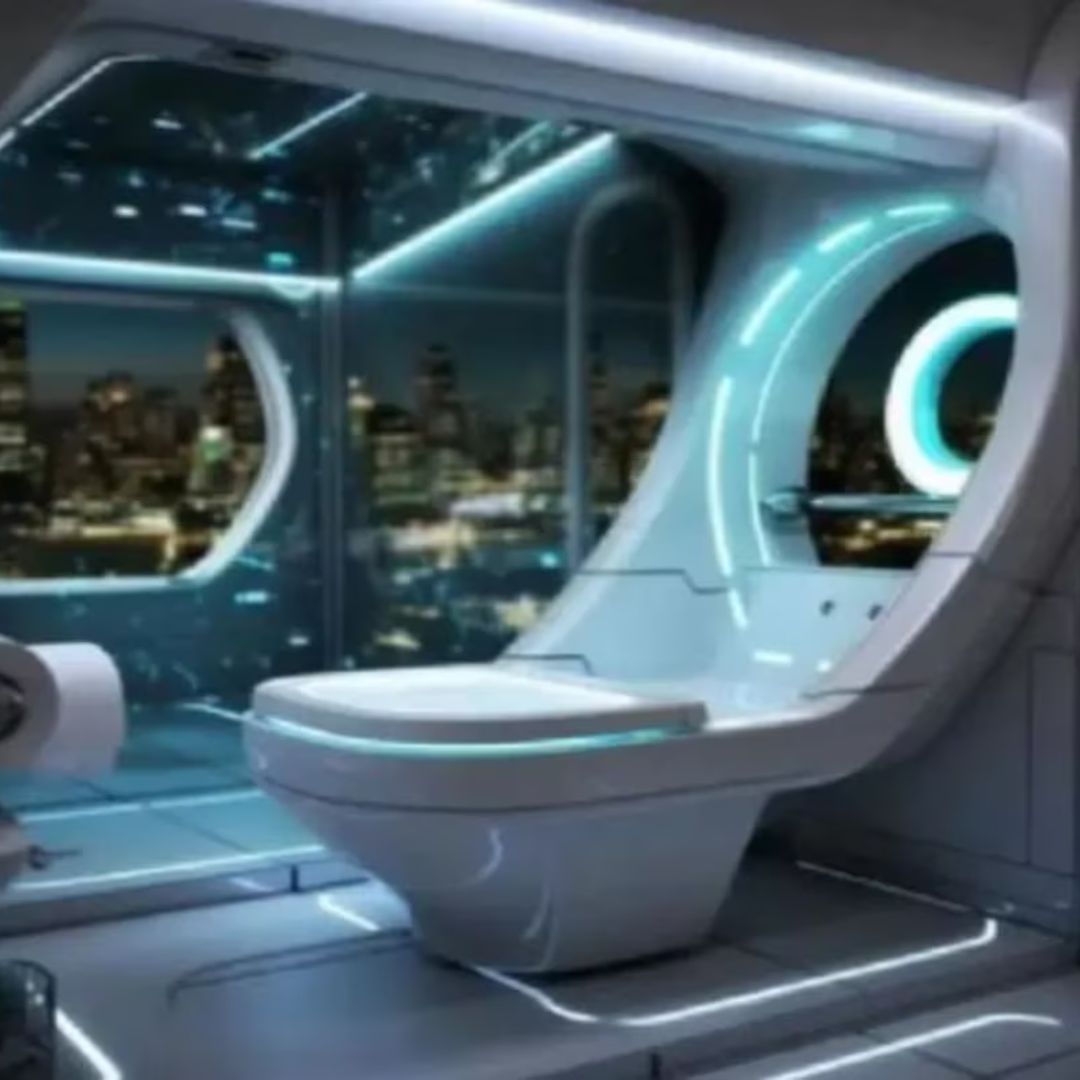 Así serían los inodoros del futuro según esta IA.