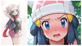 Esta IA crea la primera versión hiperrealista de la bella entrenadora Dawn, de la serie Pokémon