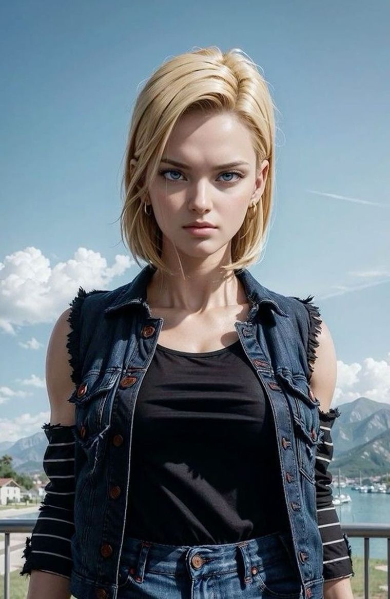 Inicialmente mostrada como una antagonista fría y calculadora, Androide 18 revela con el tiempo una personalidad fuerte, resuelta y, finalmente, amable y compasiva. Inicialmente mostrada como una antagonista fría y calculadora, Androide 18 revela con el tiempo una personalidad fuerte, resuelta y, finalmente, amable y compasiva.