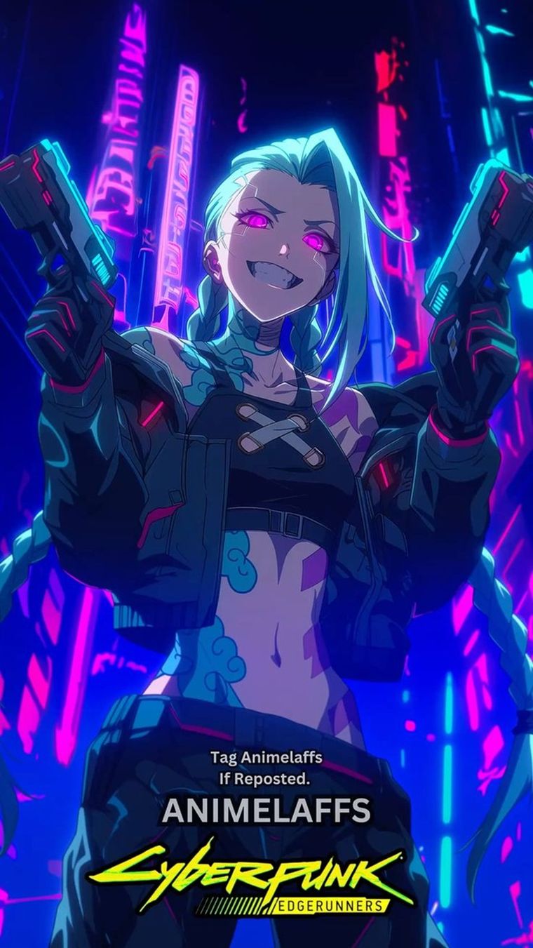 Jinx en el mundo de Cyberpunk. Jinx en el mundo de Cyberpunk.
