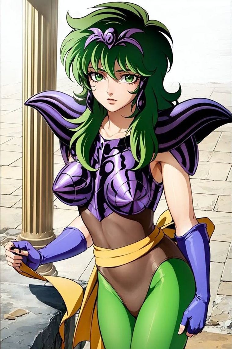 Nació en Italia y fue entrenada en el Santuario como caballero de plata bajo la constelación de Ofiuco. Nació en Italia y fue entrenada en el Santuario como caballero de plata bajo la constelación de Ofiuco.