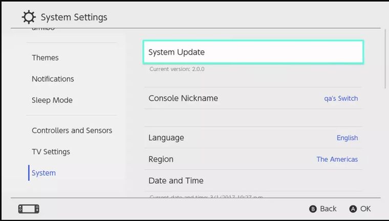 Nintendo Switch investigó el fallo y liberó rápidamente el parche 20.0.1, una nueva actualización que corrige este error crítico. Nintendo Switch investigó el fallo y liberó rápidamente el parche 20.0.1, una nueva actualización que corrige este error crítico.