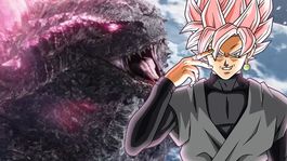 Godzilla y Goku Black Rose