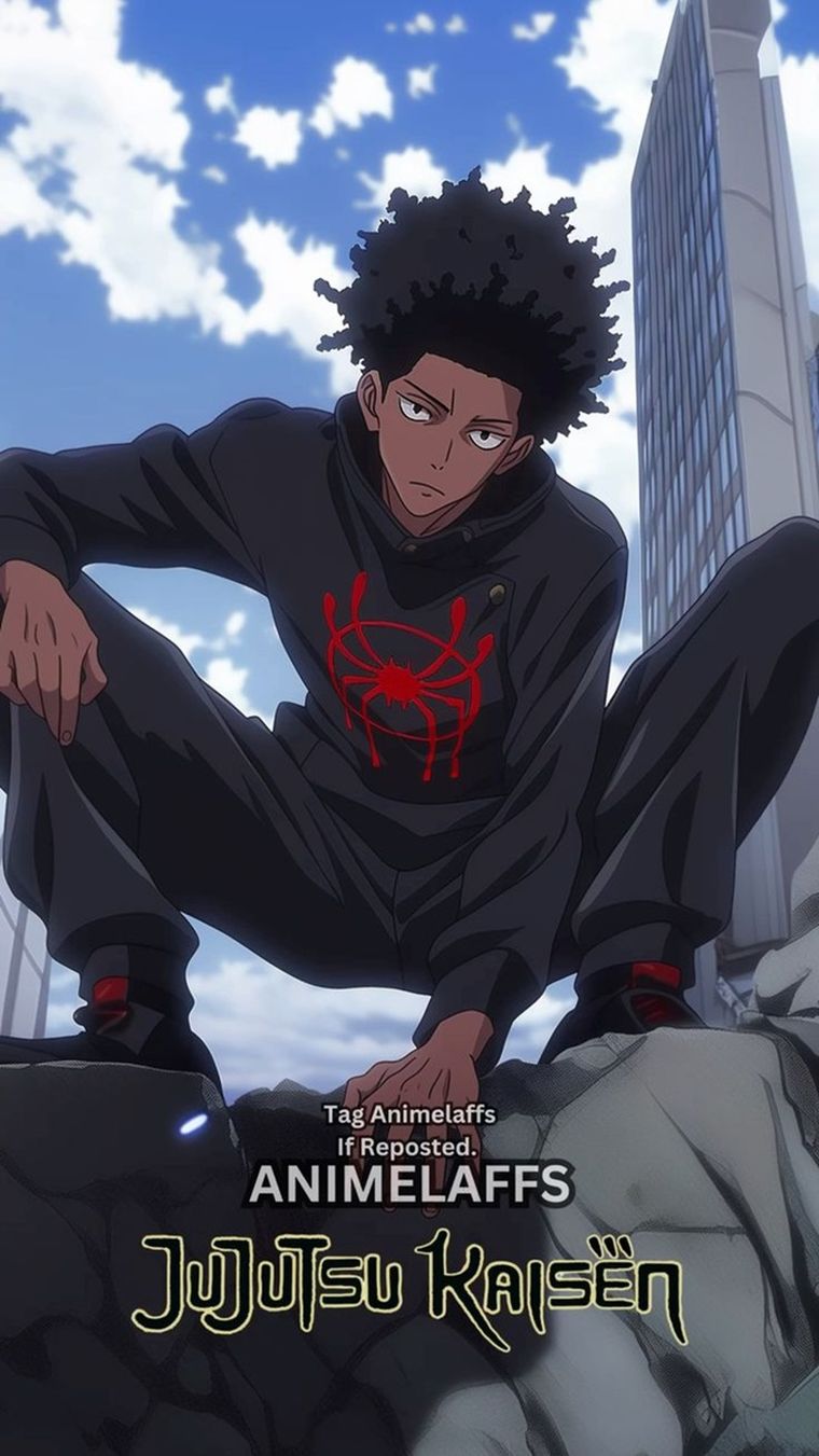 Miles Morales enfrentando maldiciones junto a Yuji Itadori en Jujutsu Kaisen. Miles Morales enfrentando maldiciones junto a Yuji Itadori en Jujutsu Kaisen.