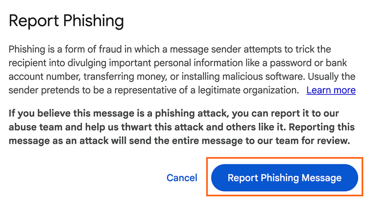 Cambios en las políticas de phishing en Gmail Cambios en las políticas de phishing en Gmail