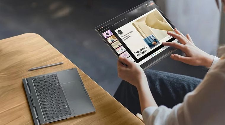 Dependiendo del diseño, estos equipos permiten rotar, plegar o incluso desmontar la pantalla Dependiendo del diseño, estos equipos permiten rotar, plegar o incluso desmontar la pantalla