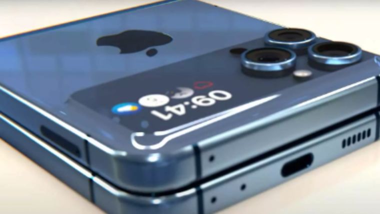 Este sería el diseño del iPhone plegable que prepara Apple