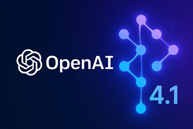 Interfaz actualizada de ChatGPT, ahora con acceso al modelo GPT-4.1 para cuentas con suscripción. 