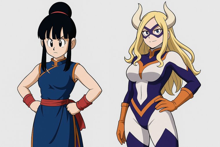 Así se vería Milk de Dragon Ball si fuera una heroína como Mt. Lady de My Hero Academia