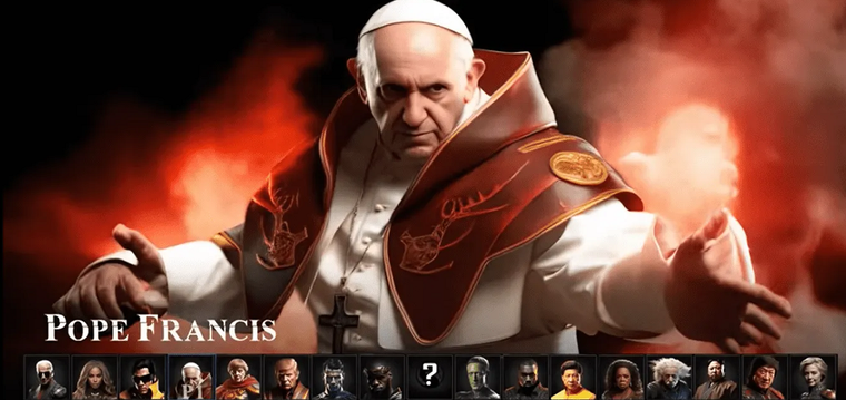 La IA lo hizo de nuevo: Trump, Papa Francisco y más famoso en el nuevo juego de Mortal Kombat