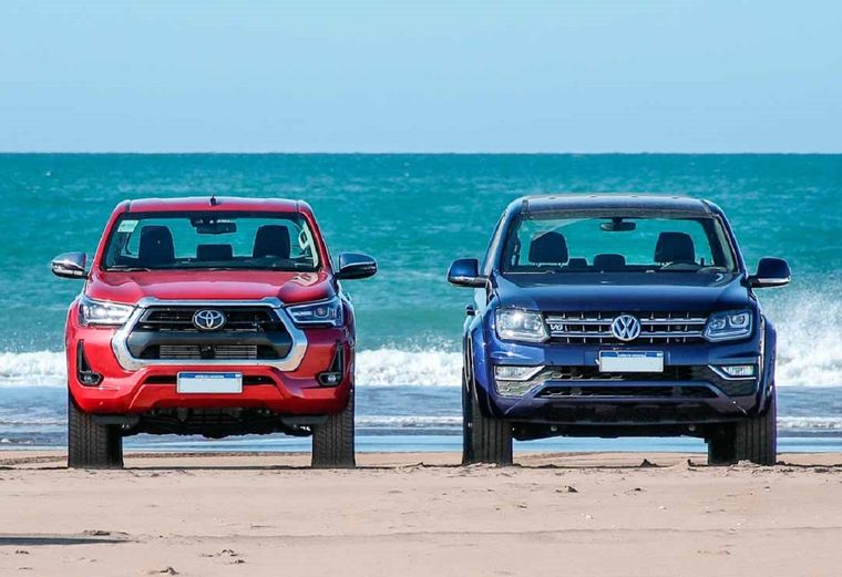 Toyota Hilux y Volkswagen Amarok, las camionetas más populares del mercado