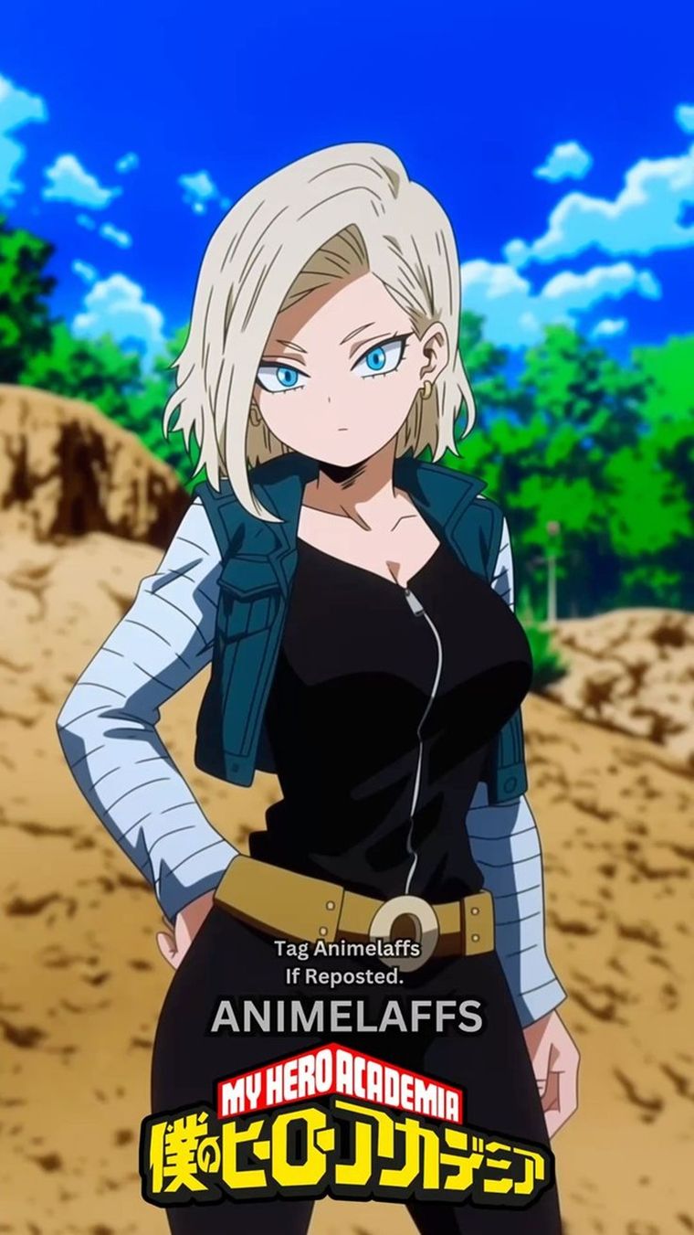 Androide 18, una heroína androide en My Hero Academia. Androide 18, una heroína androide en My Hero Academia.