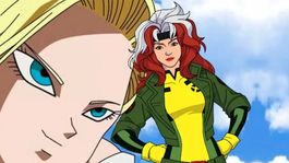 Androide 18 de Dragon Ball Z se transforma en Rogue de X-Men en este increíble fan art
