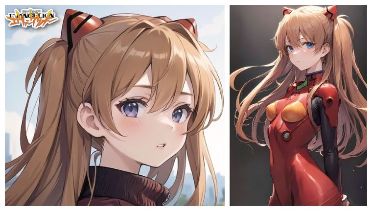 Esta IA nos muestra las 5 mejores versiones fan arts de Asuka Langley, la protagonista de Evangelion