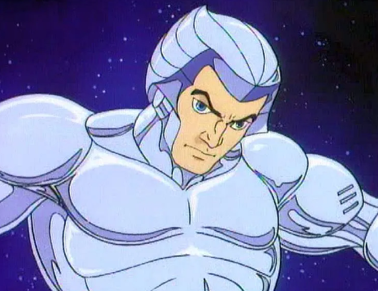 Rayo de Plata, líder de los Halcones Galácticos.