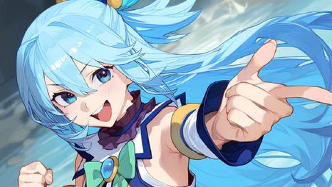 Aqua de Konosuba! revive gracias a la IA