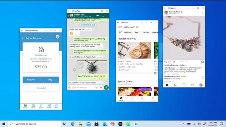 Windows 10 Your Phone ejecuta varias aplicaciones desde teléfonos Samsung pero no es lo que parece
