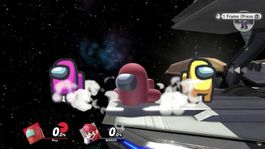 among us y smash bros se unieron en una publicacion viral