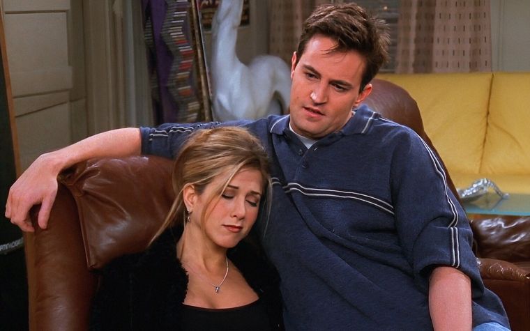 Aniston y Perry eran muy amigos dentro y fuera del set