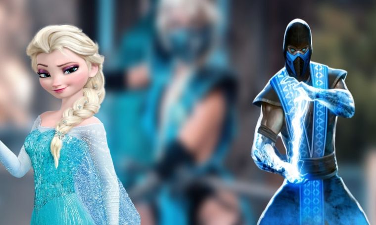 Cosplayer fusiona a Elsa de Frozen con Sub Zero de Mortal Kombat y el resultado es sorprendente