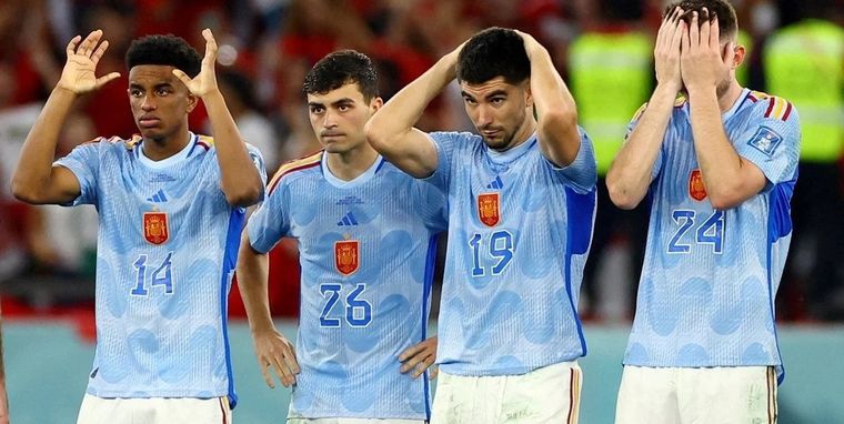 España no pudo contra Marruecos y quedó fuera de la Copa del Mundo 2022