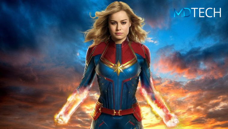 Esta modelo logró un sensual cosplay tomando como inspiración a Capitana Marvel.