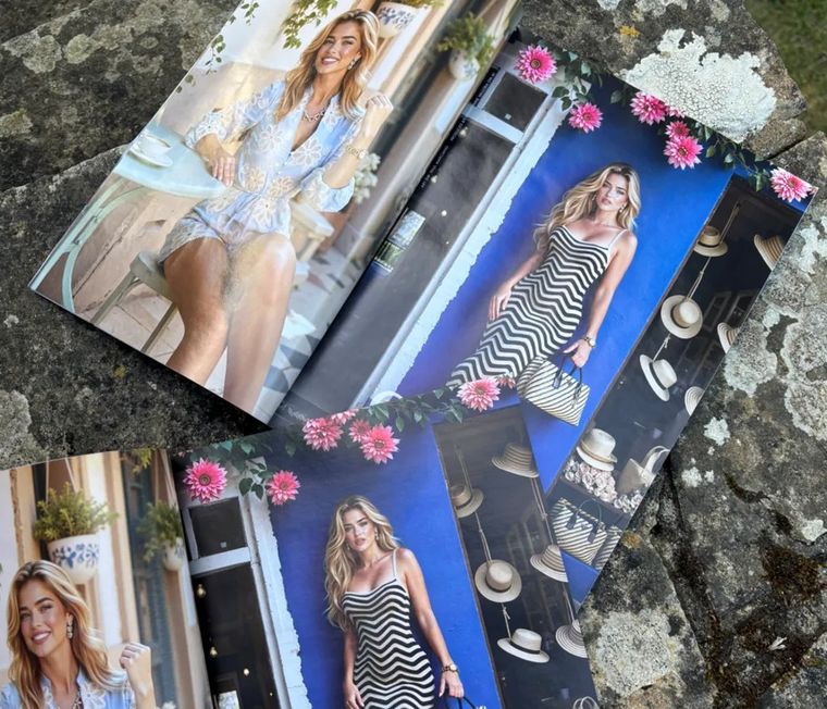 Guess tenía un anuncio de doble página en la edición de agosto de Vogue... ¿puedes identificar la etiqueta AI?