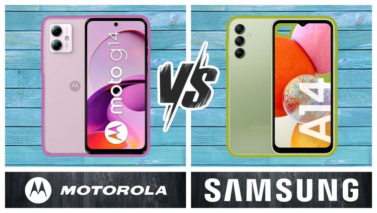 ¿Cuál es mejor? Conoce la comparación definitiva entre el Motorola g14 y el Samsung Galaxy A14
