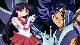 Caballeros del Zodiaco: fanart viste a Sailor Mars con la Armadura de Fénix en un hermoso crossover