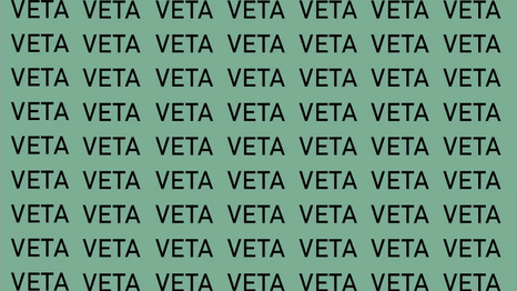 Encuentra la palabra Beta que está escondida entre Veta