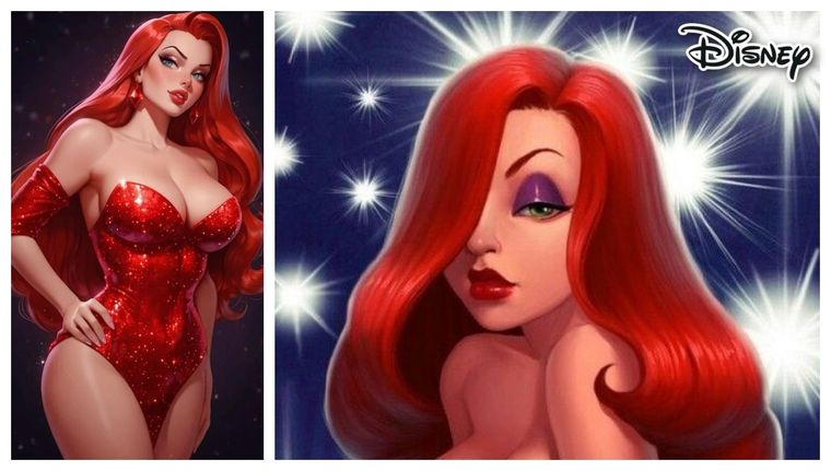 La IA recrea por primera vez a Jessica Rabbit, la femme fatale de Disney